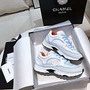 Chanel Shoes Blue/ White - 3