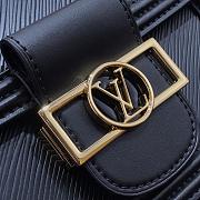 LOUIS VUITTON MINI Dauphine Epi Leather Black M55964 20 x 15 x 9 cm   - 6