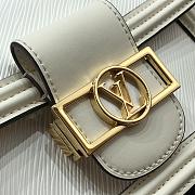 LOUIS VUITTON MINI Dauphine Epi Leather White M55964 20 x 15 x 9 cm - 6