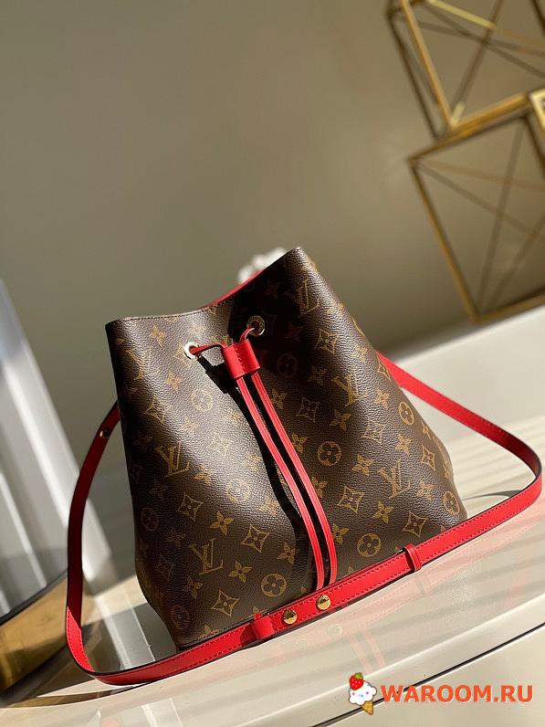 Louis Vuitton NéoNoé MM Monogram Canvas Red M44021 26 cm - 1