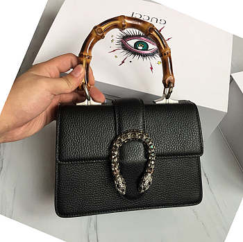 Gucci Mini Dionysus Top Handle Black Bag 523367 20 cm
