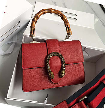 Gucci Mini Dionysus Top Handle Red Bag 523367 20 x 14 x 11 cm