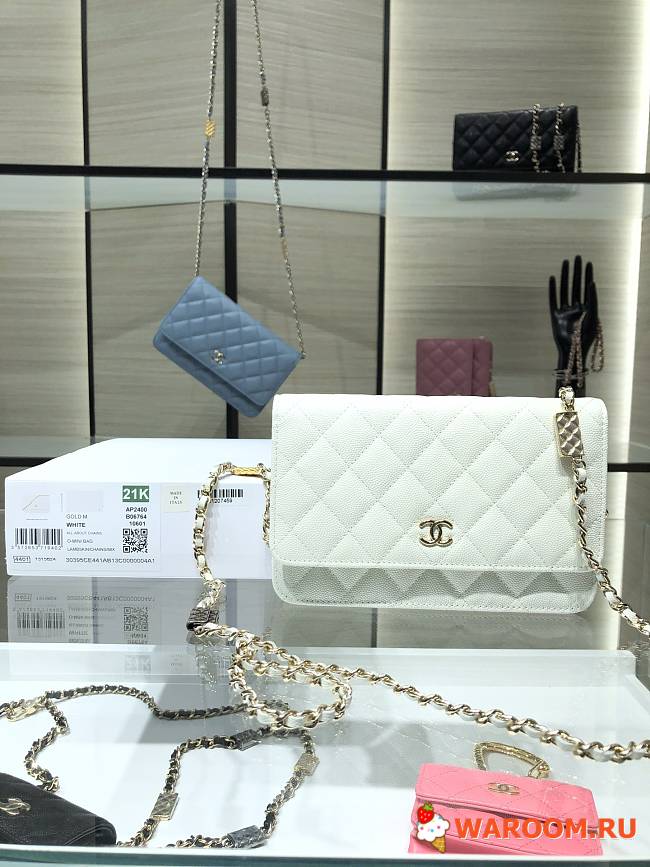 Chanel Wallet On Chain White AP2400 19 cm - 1