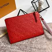 Louis Vuitton Pochette Melanie MM Red M68705 23 x 16 x 2 cm - 4