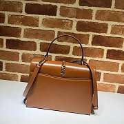 Gucci Sylvie 1969 Small Top Handle Bag Brown 602781 26 x 19 x 10.5 cm - 3