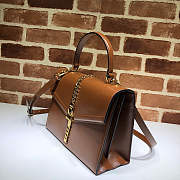 Gucci Sylvie 1969 Small Top Handle Bag Brown 602781 26 x 19 x 10.5 cm - 2
