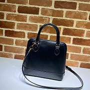 Gucci Horsebit 1955 Small Top Handle Black 621220 25 x 24 x 9 cm - 4