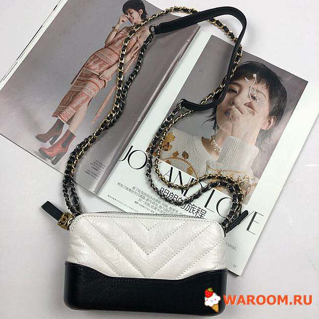 Chanel Gabrielle Clutch White/Black A94505 18 x 6 x 11 cm - 1
