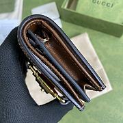 Gucci Jackie 1961 Card Case Wallet GG Supreme Canvas Beige ‎645536 11 × 8.5 x 3 cm - 5