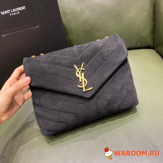 Ysl Small Loulou In Matelassé 