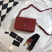 YSL Monogram Sac Universite Burgundy 25 x 7.5 cm - 1