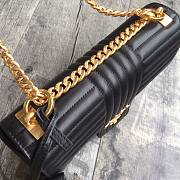 Prada Medium Leather Diagramme Bag Black 1BD108 24 x 14 x 6 cm - 6
