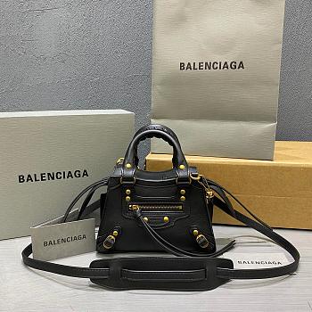 Balenciaga Mini Neo Classic Top Handle Bag Black 63852411R57 22 x 14 x 11 cm