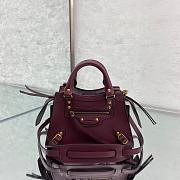 Balenciaga Small Neo Classic Top Handle Bag Plum 63852111R57 33 x 21 x 16 cm - 4