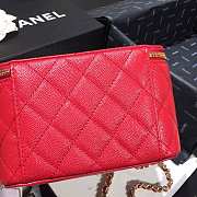 Chanel Cosmetic Bag Red AS1341 16 × 8 × 10cm - 2