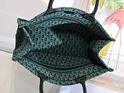 Dior Book Tote Green Oblique Embroidery 41cm - 6