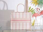 Dior Book Tote Pink Check'n'Dior Embroidery 41cm - 6