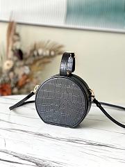 Louis Vuitton Petite Boite Chapeau Crocodile Leather Black N93597 17.5 x 16.5 x 7.5 cm - 6
