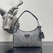 Prada Re-Edition 2000 Satin Mini Bag Black 1NE515 22 x 12 x 6 cm - 1