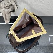 Fendi Medium First Flannel Dark Brown 8BP127 32.5x15x23.5cm - 2