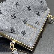 Fendi Small First Flannel Gray 8BP129ABVE 26 x 9.5 x 18 cm - 4