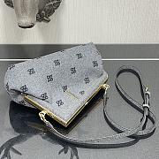 Fendi Small First Flannel Gray 8BP129ABVE 26 x 9.5 x 18 cm - 2