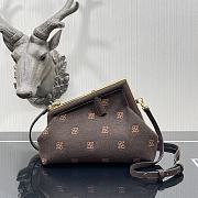 Fendi Small First Flannel Dark Brown 8BP129ABVE 26 x 9.5 x 18 cm - 1