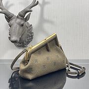 Fendi Small First Flannel Olive Green 8BP129ABVE 26 x 9.5 x 18 cm - 5
