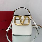 Valentino Supervee Leather Handbag White WW2B0J74ZXL 20 x 19 x 12 cm - 1