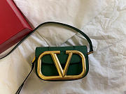 Valentino Small Supervee Crossbody Bag Green XW2B0G45ZXL 18 x 7.5 x 12.5 cm - 1