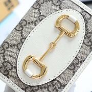 Gucci Horsebit 1955 Card Case Wallet Canvas White ‎621887 11 x 8.5 x 3 cm - 3