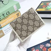 Gucci Horsebit 1955 Card Case Wallet Canvas White ‎621887 11 x 8.5 x 3 cm - 2