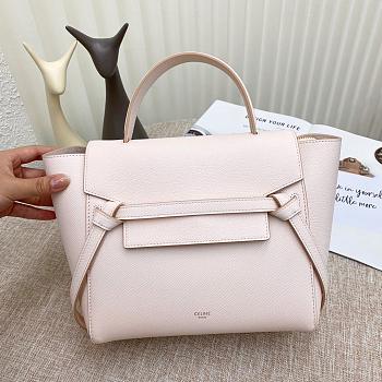 Celine Micro Belt Bag Grained Leather Light Pink 189153 24 × 20 × 14 cm