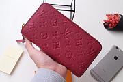 Louis Vuitton Zippy Wallet Monogram Leather Scarlet M63691 19.5 x 10 cm - 1