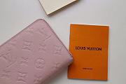 Louis Vuitton Zippy Wallet Monogram Leather Powder Pink M64090 19.5 x 10 cm - 4