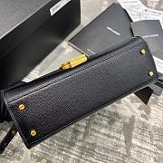 Ysl Cassandra Mini Top Handle Bag Grained Leather Black 623930 20 x 16 x 7.5 cm - 3