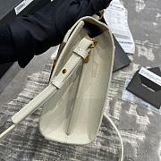 Ysl Cassandra Mini Top Handle Bag Grained Leather White 623930 20 x 16 x 7.5 cm - 3