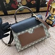 Gucci Padlock Small Top Handle Bag GG Supreme Leather Black 453188 28 x 19 x 11 cm - 5