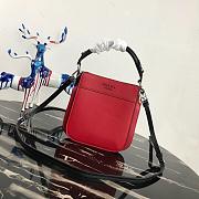 Prada Small Margit Leather Bag Red 1BC082 20 x 7 x 20 cm   - 1