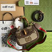Gucci original leather matching bag 21cm - 1
