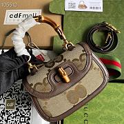 Gucci original leather matching bag 21cm - 3