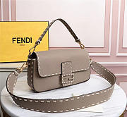 Fendi new hand sewing staff family bag 28cm - 5
