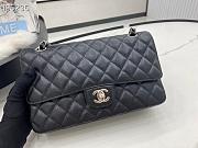 Chanel Flap Bag Caviar Leather gold chain black A1113 30cm - 1