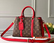 LOUIS VUITTON SOUFFLOT BB Monogram Canvas And Leather Cherry Red M44818 29 × 19 × 10 cm - 1