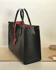 Onthego handbag contrast Pendant Black trumpet m56081 34cm - 4