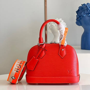 LV alma bag BB handbag M57341 red 23.5cm