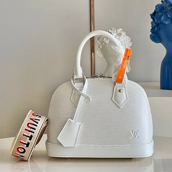 LV alma bag BB handbag M57341 white 23.5cm