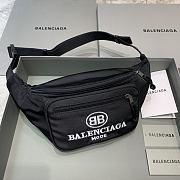 Balenciaga Canvas chest bag waist bagwhite 31cm 06 - 1