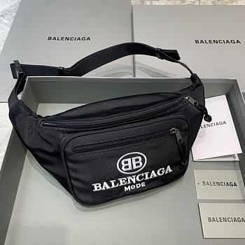 Balenciaga Canvas chest bag waist bagwhite 31cm 06