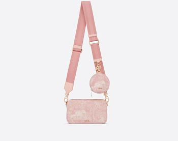  DIOR SMALL MULTIFUNCTIONAL BAG Pale Pink M9908 19CM